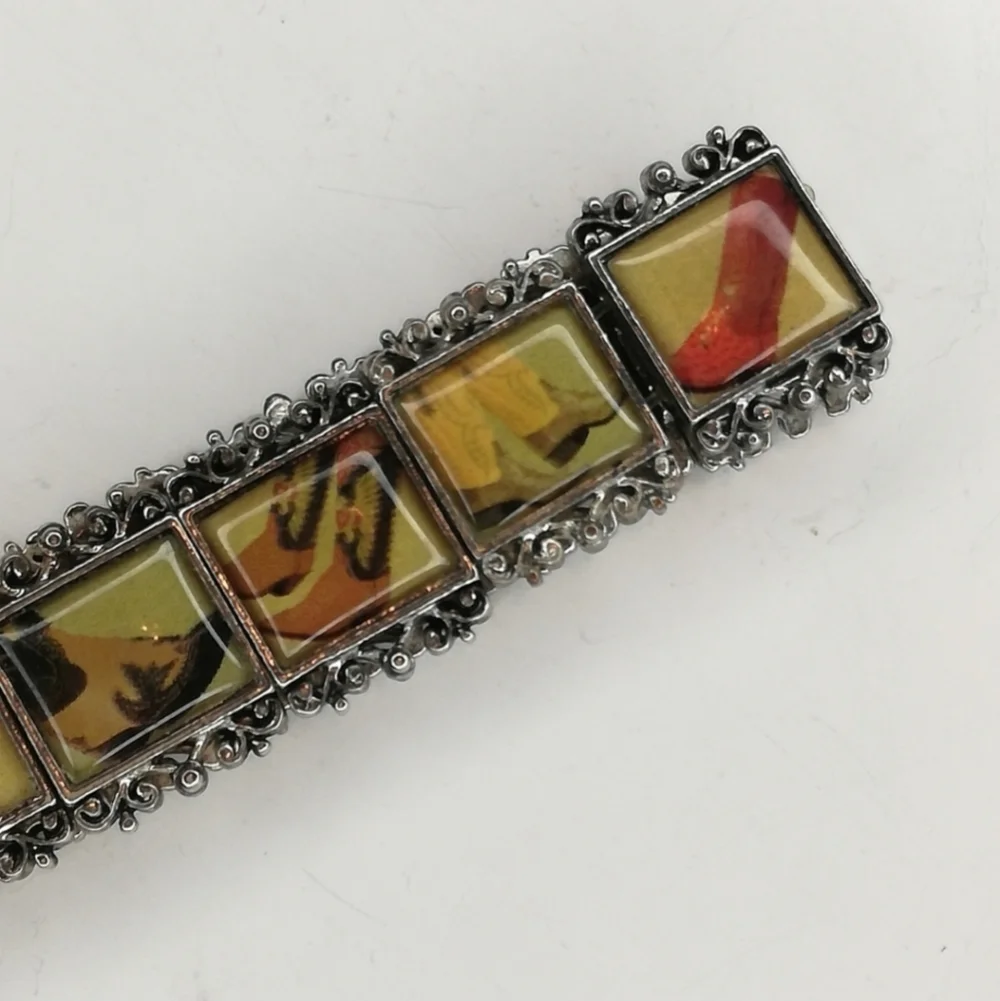 Shoe Lover Vintage Unique Framed Boots Stretch Bracelet - Picture 7 of 12